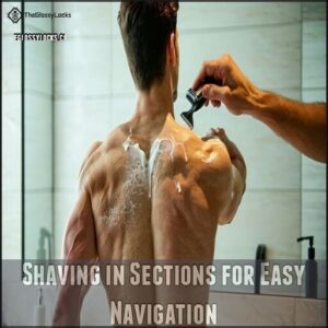 Shaving in Sections for Easy Navigation