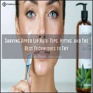 shaving upper lip hair