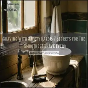 shaving with safety razor