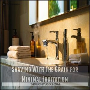 Shaving With The Grain for Minimal Irritation