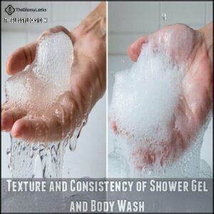 Texture and Consistency of Shower Gel and Body Wash