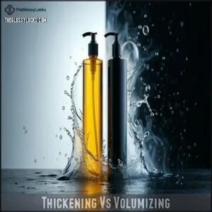 Thickening Vs Volumizing
