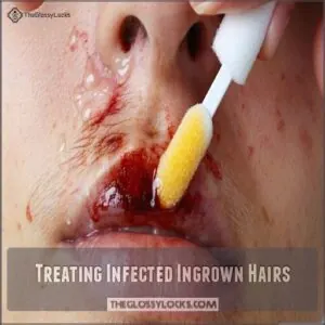 Treating Infected Ingrown Hairs Treating Infected Ingrown Hairs