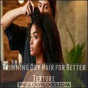 Trimming Dry Hair for Better Texture