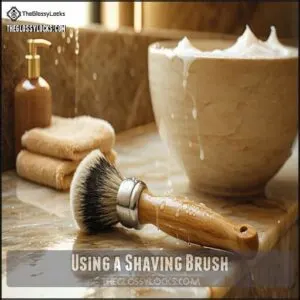 Using a Shaving Brush
