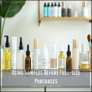 Using Samples Before Full-size Purchases