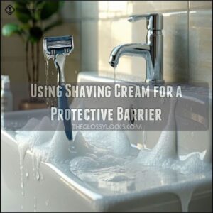 Using Shaving Cream for a Protective Barrier