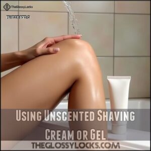 Using Unscented Shaving Cream or Gel