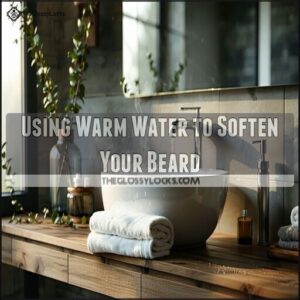 Using Warm Water to Soften Your Beard