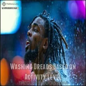 Washing Dreads Based on Activity Level