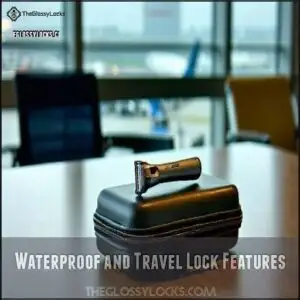 Waterproof and Travel Lock Features
