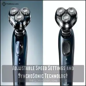 Adjustable Speed Settings and SyncroSonic Technology