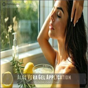 aloe vera gel application