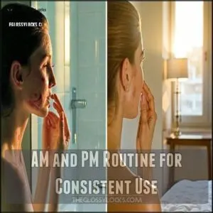 AM and PM Routine for Consistent Use