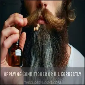 Applying Conditioner or Oil Correctly
