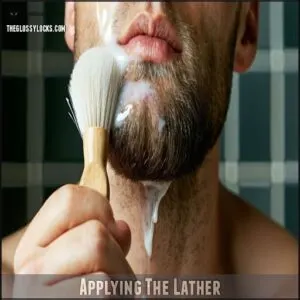 Applying The Lather