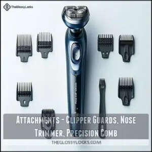 Attachments - Clipper Guards, Nose Trimmer, Precision Comb