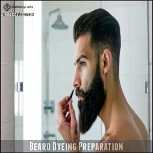 Beard Dyeing Preparation