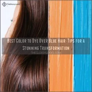 best color to dye over blue hair