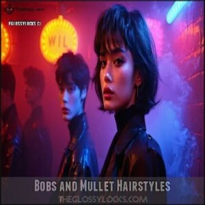 Bobs and Mullet Hairstyles