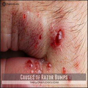 Causes of Razor Bumps Causes of Razor Bumps