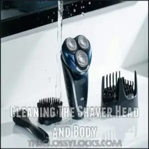 Cleaning The Shaver Head and Body