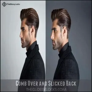 Comb Over and Slicked Back