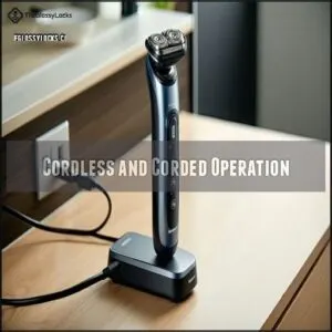 Cordless and Corded Operation