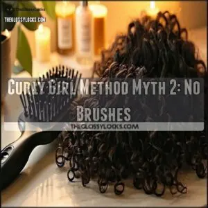 Curly Girl Method Myth 2: No Brushes Curly Girl Method Myth 2: No Brushes