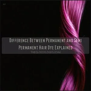 difference between permanent and semi permanent hair dye explained