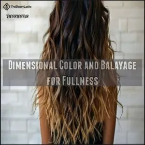 Dimensional Color and Balayage for Fullness Dimensional Color and Balayage for Fullness