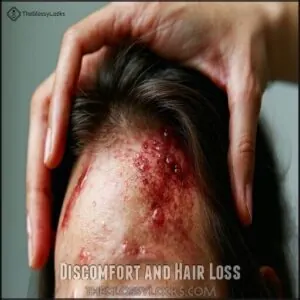 Discomfort and Hair Loss Discomfort and Hair Loss