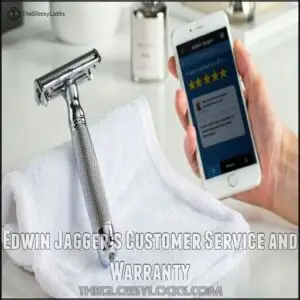 Edwin Jagger's Customer Service and Warranty