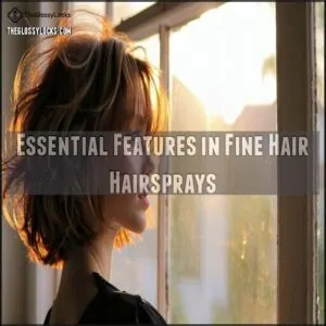 Essential Features in Fine Hair Hairsprays