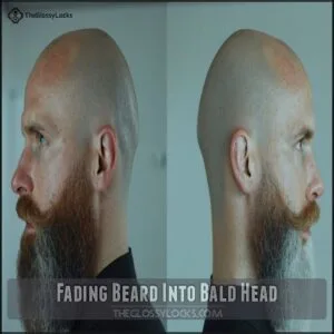 Fading Beard Into Bald Head