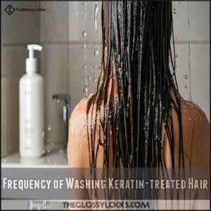 Frequency of Washing Keratin-treated Hair