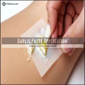 Garlic Paste Application
