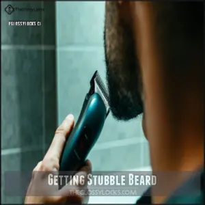 Getting Stubble Beard Getting Stubble Beard