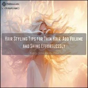 hair styling tips for thin hair hair styling tips for thin hair