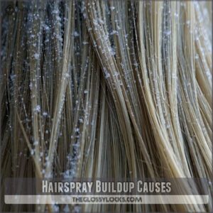 hairspray buildup causes