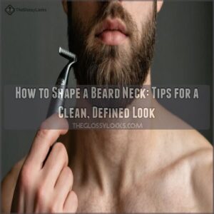 how to shape a beard neck