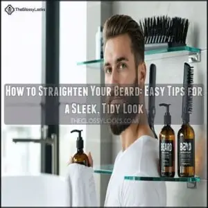 how to straighten your beard