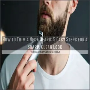 how to trim a neck beard