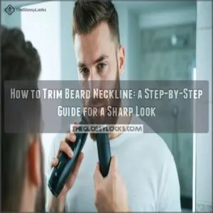 how to trim short beard neckline