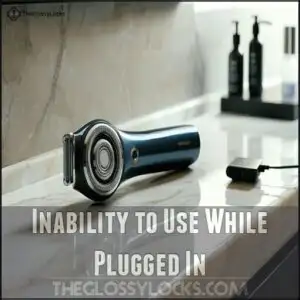 Inability to Use While Plugged In