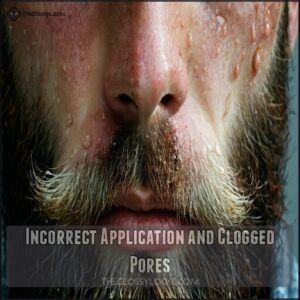 Incorrect Application and Clogged Pores