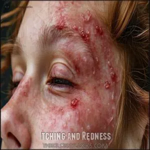 Itching and Redness