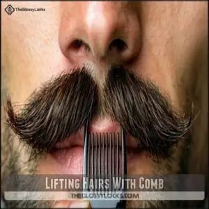 Lifting Hairs With Comb