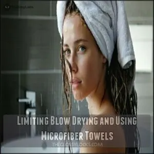 Limiting Blow Drying and Using Microfiber Towels