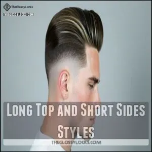 Long Top and Short Sides Styles Long Top and Short Sides Styles